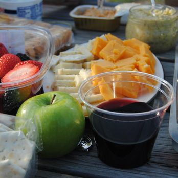 Arrington Vineyards - Our picnic spread + wine - Wine Tasting Room Near Me - Arrington, Tennessee