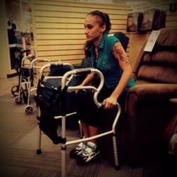 Hartzell's Pharmacy - Check out our new walker!  It's specifically designed to make it easier for someone to stand up from a seated position...