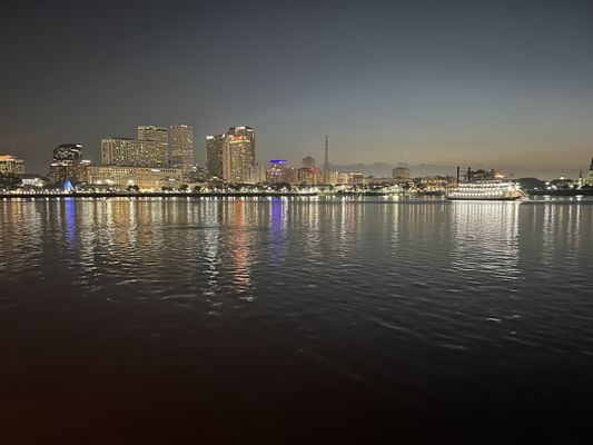 Photo of Paddlewheeler Creole Queen - New Orleans, LA, US. New Orleans at night