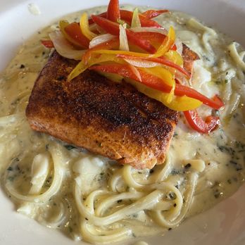 Duke's Seafood - Duke's Favorite Pasta with Wild Salmon* - Seafood Near Me - Seattle, Washington