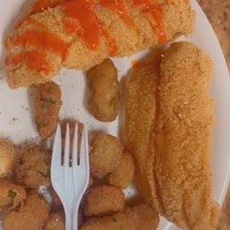 Fried fish n okra Fried fish n okra