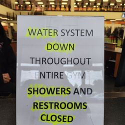City Sports Club - WATER SYSTEM DOWN FOR 2 DAYS NOW