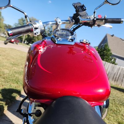 Honda shadow paint correction - after photos of honda shadow after paint correction and detailing. 6month wax applied, leather protection Honda shadow paint correction - after photos of honda shadow after paint correction and detailing. 6month wax applied, leather protection