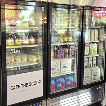 Cafe The Scoop - Korean Cheong, Banana & Strawberry Pudding, Drinks - Cafes Near Me - Long Beach, California