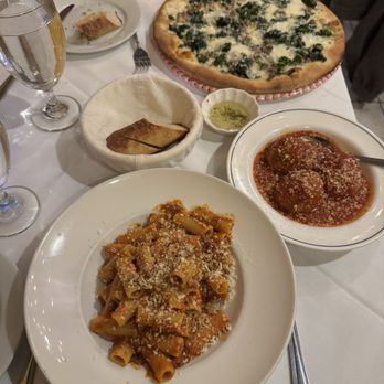That's Amore Trattoria - Rigatoni Bolognese, side of meatballs, Salsiccia Pizza - Pizza Near Me - Denville, New Jersey That's Amore Trattoria - Rigatoni Bolognese, side of meatballs, Salsiccia Pizza - Pizza Near Me - Denville, New Jersey