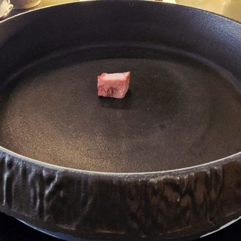 Wagyu Master - wagyu fat to season the hot plate - Japanese Near Me - San Jose, California