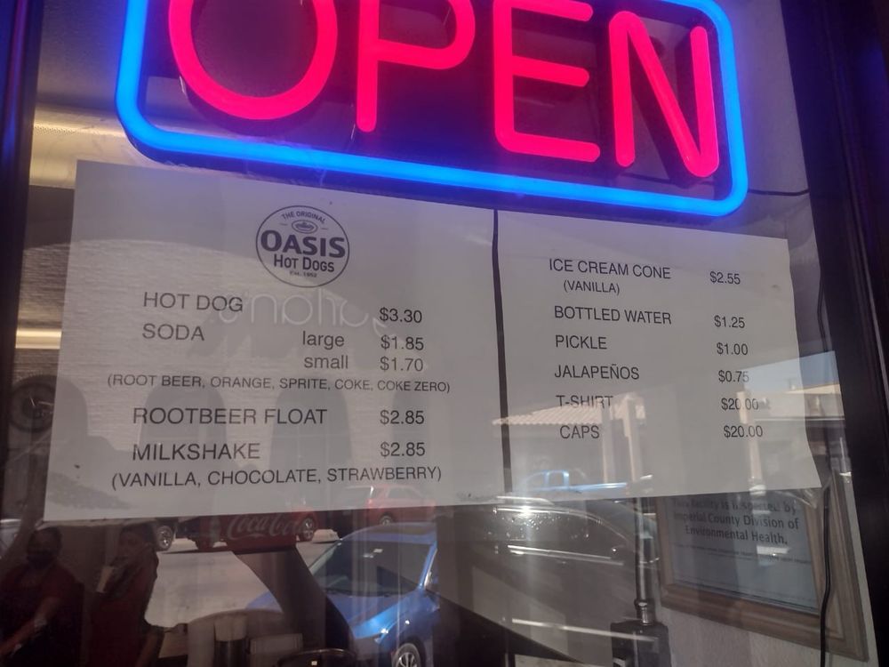 Oasis Hot Dogs Logo