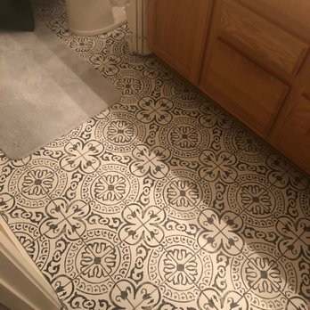 Legend Flooring - Bathroom decorative tile, did this in our laundry room as well. - Carpet Installation Near Me - Gilbert, Arizona