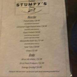 Stumpy's - Menu