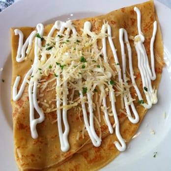 Crepes de Paris - Du Soleil.... Or something along. Basically a breakfast crepe. Egg, cheese and bacon. Delicious. - Creperies Near Me - Brea, California Crepes de Paris - Du Soleil.... Or something along. Basically a breakfast crepe. Egg, cheese and bacon. Delicious. - Creperies Near Me - Brea, California