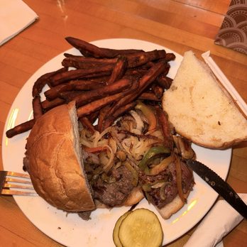 The Town Cafe - Steak sandwich and sweet potato fries - American Near Me - Saugerties, New York The Town Cafe - Steak sandwich and sweet potato fries - American Near Me - Saugerties, New York