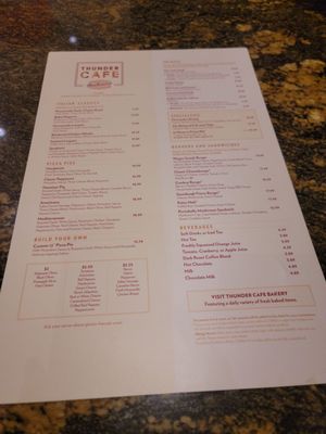 Menu photo 1 Thunder Cafe Lincoln, CA