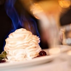 Aix - Flambeed baked Alaska