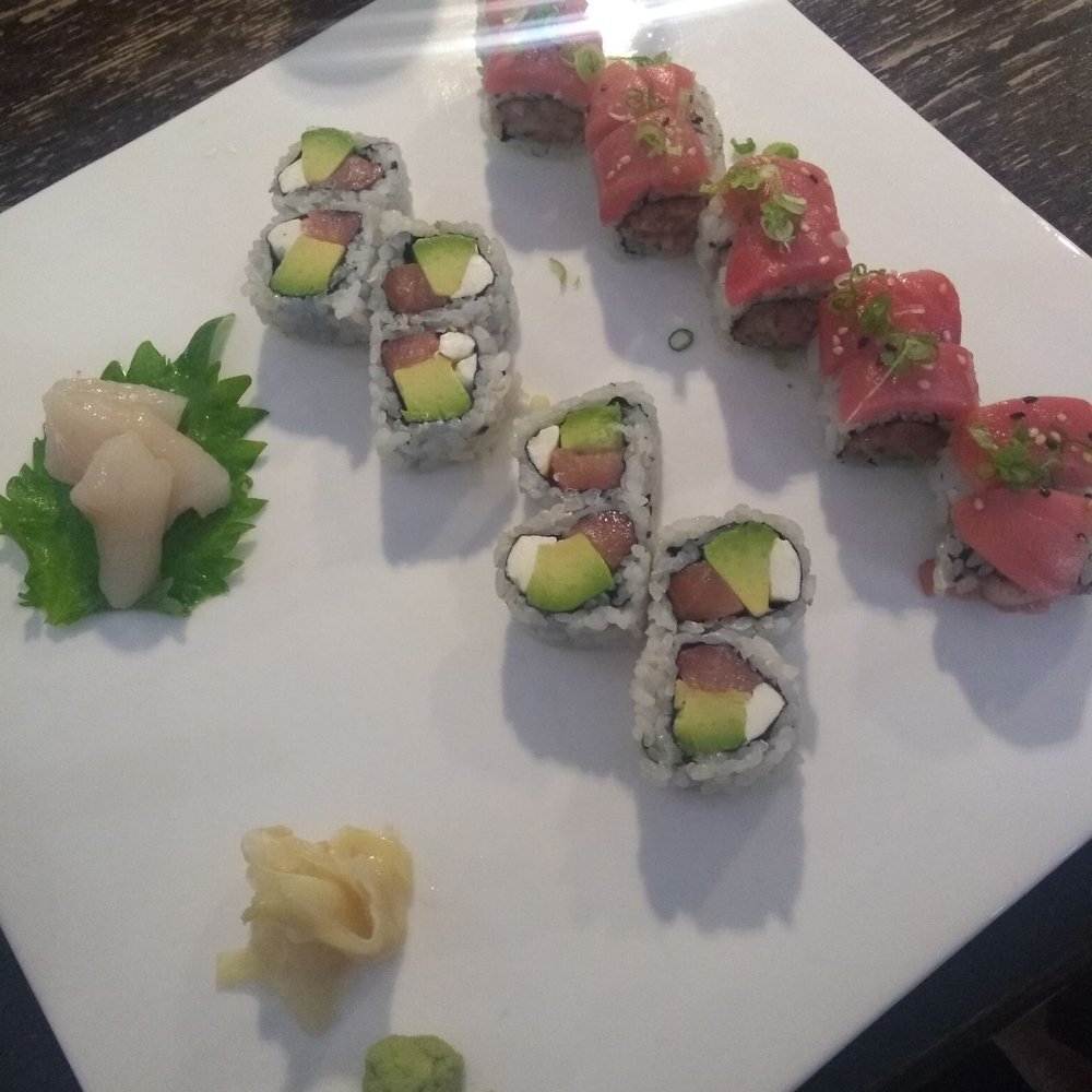 Umami - Philly rolls and spicy salmon (I think) - Japanese Near Me - Bellevue, Nebraska Umami - Philly rolls and spicy salmon (I think) - Japanese Near Me - Bellevue, Nebraska