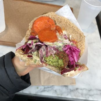 Brassica - Pita Sandwich with Falafel - Mediterranean Near Me - Shaker Heights, Ohio Brassica - Pita Sandwich with Falafel - Mediterranean Near Me - Shaker Heights, Ohio