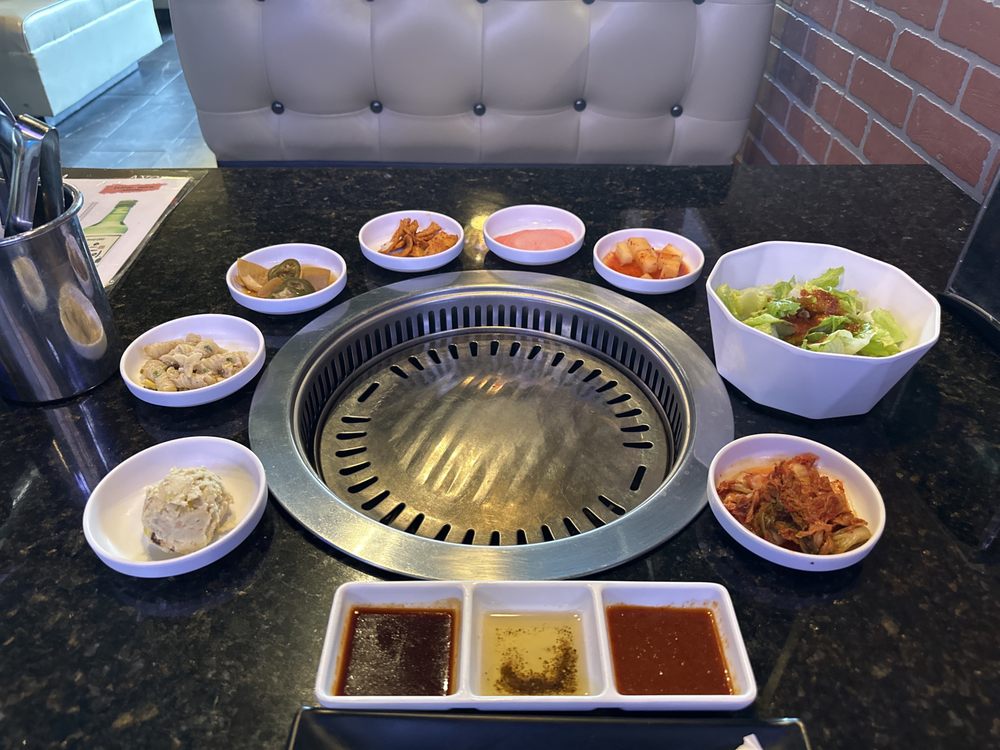 The grill station set up Yelp