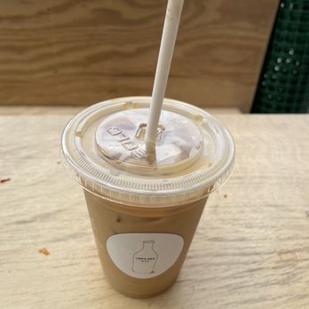 Lion's Milk - Iced almond milk latte - Coffee & Tea Near Me - Brooklyn, New York Lion's Milk - Iced almond milk latte - Coffee & Tea Near Me - Brooklyn, New York