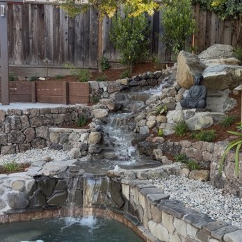 Landscape Nirvana - replaced the waterfall to create a more natural looking one - Landscape Architects or Designers Near Me Landscape Nirvana - replaced the waterfall to create a more natural looking one - Landscape Architects or Designers Near Me