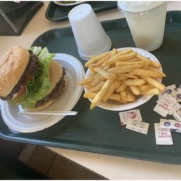 The basic burger and fries.