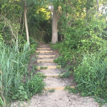 Spriggs Farm Park - The steps from the beach/launch up to the loading/unloading area and parking. - Parks Near Me - Arnold, Maryland
