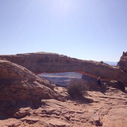 Mesa Arch, a signature feature and an icon of Canyonlands National Park