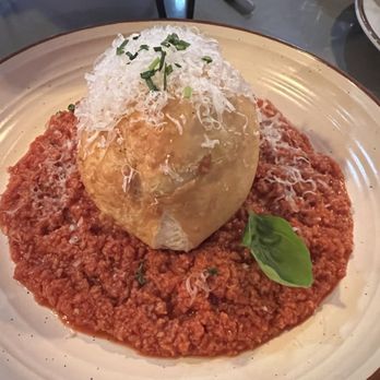 Nonno Pizza Cucina & Bar - BURRATA TOSCANA - Crispy Burrata, sausage ragu, homemade focaccia - Italian Near Me - Barnstable, Massachusetts