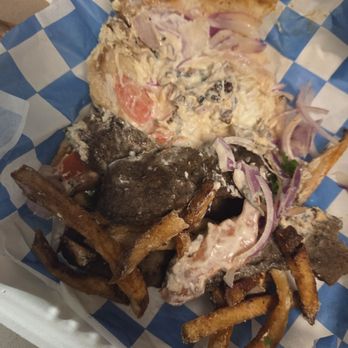 The Greek Shack - My deconstructed gyro. The fries tasted bad, maybe overcooked or cooked in old oil or both, plus they were mushy. - Greek Near Me - Mountain Top, Pennsylvania The Greek Shack - My deconstructed gyro. The fries tasted bad, maybe overcooked or cooked in old oil or both, plus they were mushy. - Greek Near Me - Mountain Top, Pennsylvania