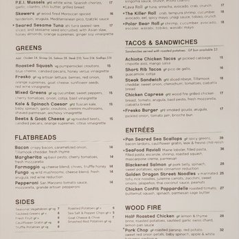 Fresko - Menu - New American Near Me - Des Moines, Iowa Fresko - Menu - New American Near Me - Des Moines, Iowa