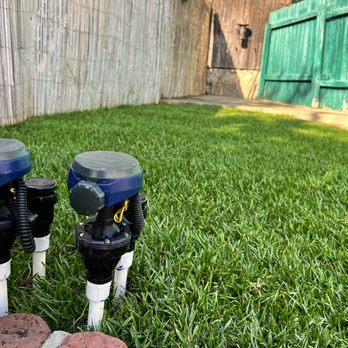 Happy Days Landscaping - Backyard after Savannah Scapes Landscaping - New sprinkler and drip timers. - Irrigation Near Me Happy Days Landscaping - Backyard after Savannah Scapes Landscaping - New sprinkler and drip timers. - Irrigation Near Me