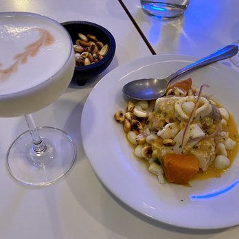 Celeste - Spicy Pisco Sour and Ceviche with Mixed Seafood - Peruvian Near Me - Somerville, Massachusetts
