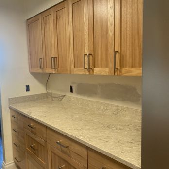 Cabinetpak - Quartz countertops installed, tomorrow electrical work includes all dimmers installed under cabinets and main lighting. - Cabinetry Near Me - Edmonds, Washington Cabinetpak - Quartz countertops installed, tomorrow electrical work includes all dimmers installed under cabinets and main lighting. - Cabinetry Near Me - Edmonds, Washington