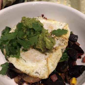 Phoebe's Diner - beet hash - guacamole was oxidized - Breakfast & Brunch Near Me - Austin, Texas Phoebe's Diner - beet hash - guacamole was oxidized - Breakfast & Brunch Near Me - Austin, Texas