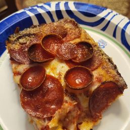 Slice of the pepperoni Slice of the pepperoni