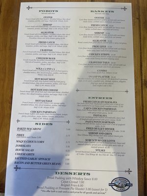 Menu photo 1 Cosse’s Place Pace, FL