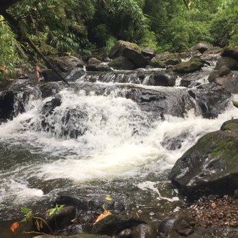Judd Trail - Shallow pools make soaking beneath these mini-falls a must - Hiking Near Me - Honolulu, Hawaii