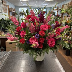 Coady Florist - Bold jewel-toned floral arrangement