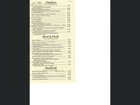Menu photo 3 Four Seasons Enumclaw, WA