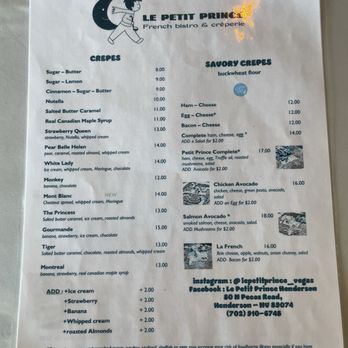 Le Petit Prince - Creperies Near Me - Henderson, Nevada