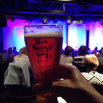 The Second City - a view from the cabaret seating. 20oz beer in a take-home souvenir glass! - Performing Arts Near Me - Chicago, Illinois