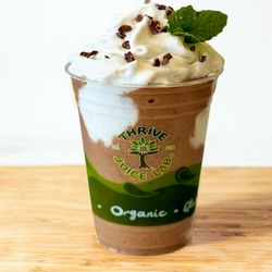 Thrive Juice Lab - Majestic Mint smoothie with Coconut 'Swirl Whip'