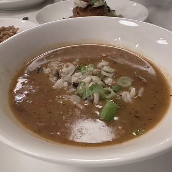 Rainbow Lodge - The Lodge's Smoked Duck Gumbo - New American Near Me - Houston, Texas Rainbow Lodge - The Lodge's Smoked Duck Gumbo - New American Near Me - Houston, Texas