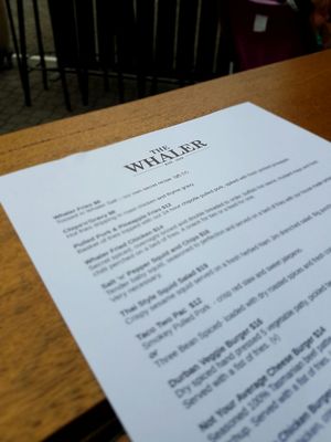 Menu photo 2 The Whaler Battery Point, TAS