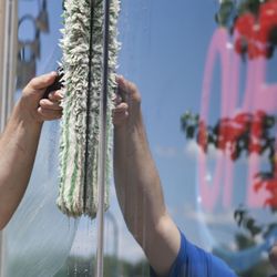 Wagtail Window Cleaning - Cleaning windows in downtown Rochester