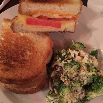 Full Circle Eatery - The Big Cheese with broccoli salad. You can get this sandwich with chips and a side of chili for $10 - New American Near Me - Jacksonville, Florida Full Circle Eatery - The Big Cheese with broccoli salad. You can get this sandwich with chips and a side of chili for $10 - New American Near Me - Jacksonville, Florida