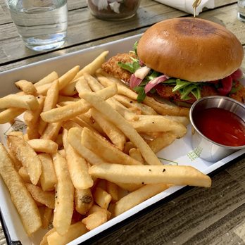 Camp Outpost - Fried Chicken Sandwich - New American Near Me - San Antonio, Texas