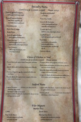 Menu photo 3 Caffe Positano Apopka, FL