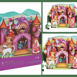 Imagination Station - PUZZLE- PRINCESS PALACE 32PCS 36-piece Puzzle. Something special, high -quality floor puzzle in wonderful, heavy-duty, contou...