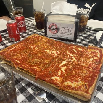 The Pizza Terminal & Restaurant - Sicilian Square Cheese Pizza - Pizza Near Me - Verona, New Jersey The Pizza Terminal & Restaurant - Sicilian Square Cheese Pizza - Pizza Near Me - Verona, New Jersey