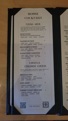 Menu photo 1 Ferino Distillery Reno, NV Menu photo 1 Ferino Distillery Reno, NV