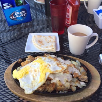 Bowles Cafe - The Country Breakfast "Country fried steak scrambled". - American Near Me - Littleton, Colorado Bowles Cafe - The Country Breakfast "Country fried steak scrambled". - American Near Me - Littleton, Colorado